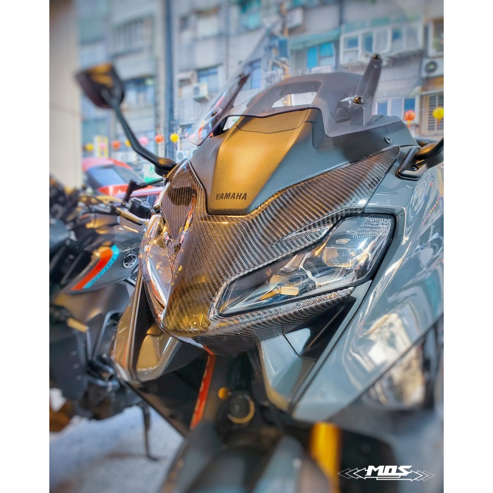 KIRI MOS Yamaha TMAX T MAX 560 22 23年 貼片式 卡夢 碳纖維 大燈飾蓋 蝦皮購物