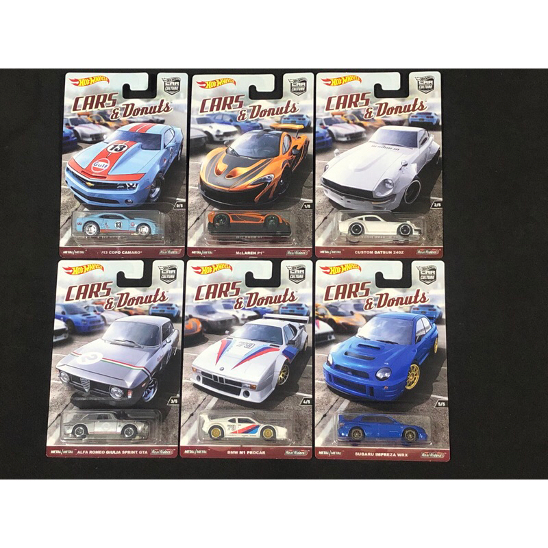 風火輪 hot wheels cars donuts p1 240z gta m1 subaru copo 精裝 膠胎 蝦皮購物