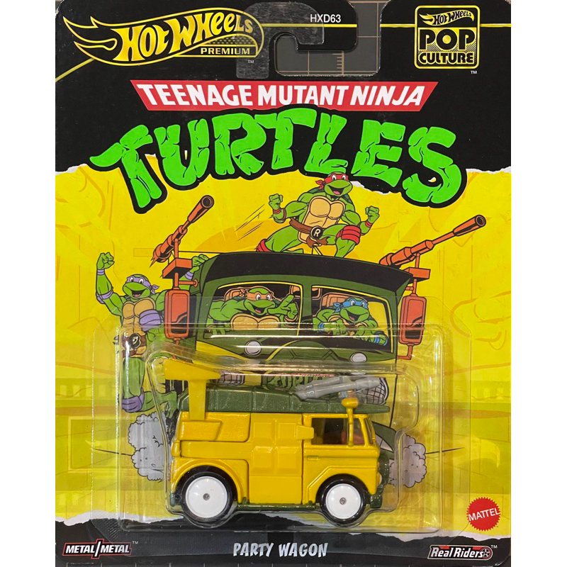 風火輪 Hot Wheels 金標 膠胎 流行文化 忍者龜 PARTY WAGON 廂型車 蝦皮購物