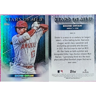 大谷翔平 閃卡 亮卡 特卡 二刀流 天才大谷 2022 TOPPS S2 系列二 SMLB 24 天使隊 棒球卡 蝦皮購物