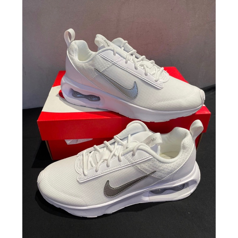 W NIKE AIR MAX INTRLK LITE 氣墊 運動鞋 增高 白銀 女鞋DV5695 100 蝦皮購物