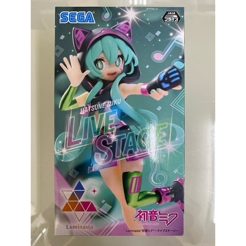 全新 日版 未拆 一次膠 初音 LIVE STAGE 初音未來 SEGA 公仔 Luminasta 舞台 蝦皮購物