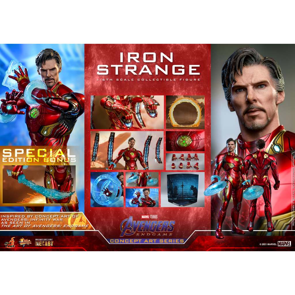 全新未拆 野獸國 HOT TOYS MMS606D41B MMS606B 復仇者聯盟 鋼鐵奇異博士 概念藝術款 限定版 蝦皮購物