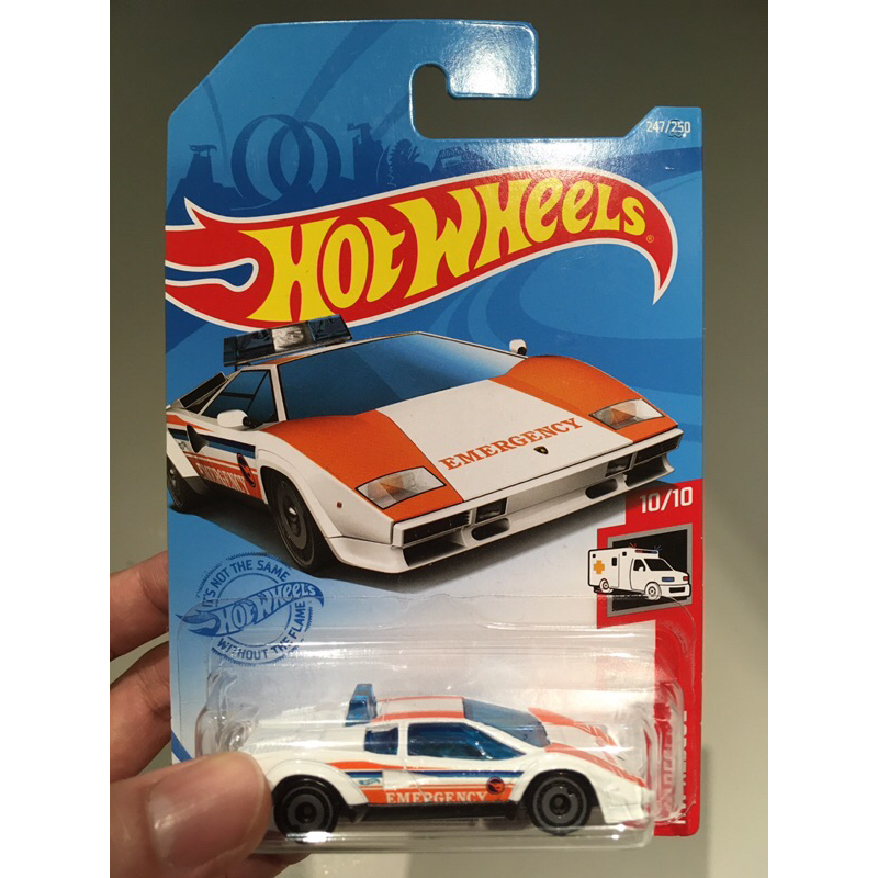 刺番茄 風火輪 Hot wheels 普寶 寶藏車 超寶 TH Lamborghini police car 蝦皮購物