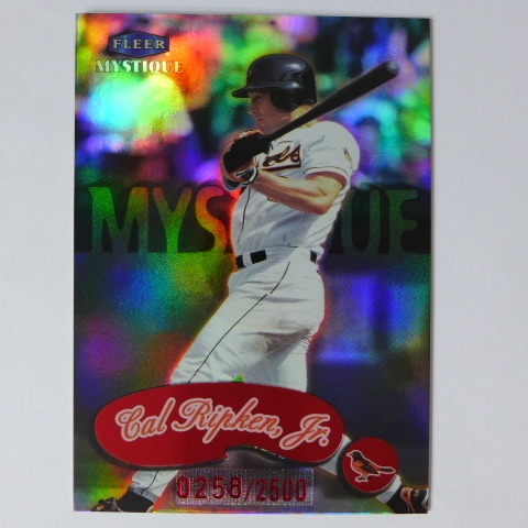 Cal Ripken Jr 小卡爾瑞普肯 名人堂 棒球鐵人 1999年FLEER MYSTIQUE 閃亮限量特殊卡 蝦皮購物