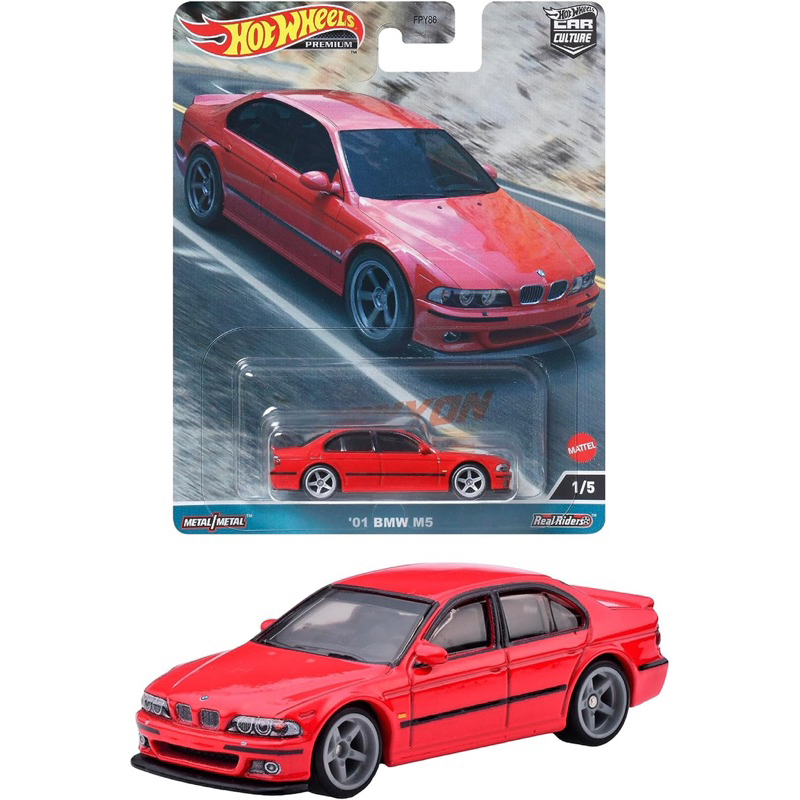 玩三工作室 風火輪 HOT WHEELS CANYON 峽谷 01 BMW M5 紅 蝦皮購物