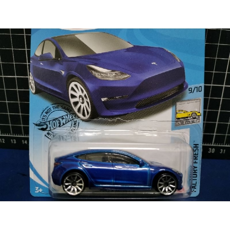 Hot Wheels 風火輪 已絕版 超稀有 初版 藍色 特斯拉 Tesla Model 3 蝦皮購物