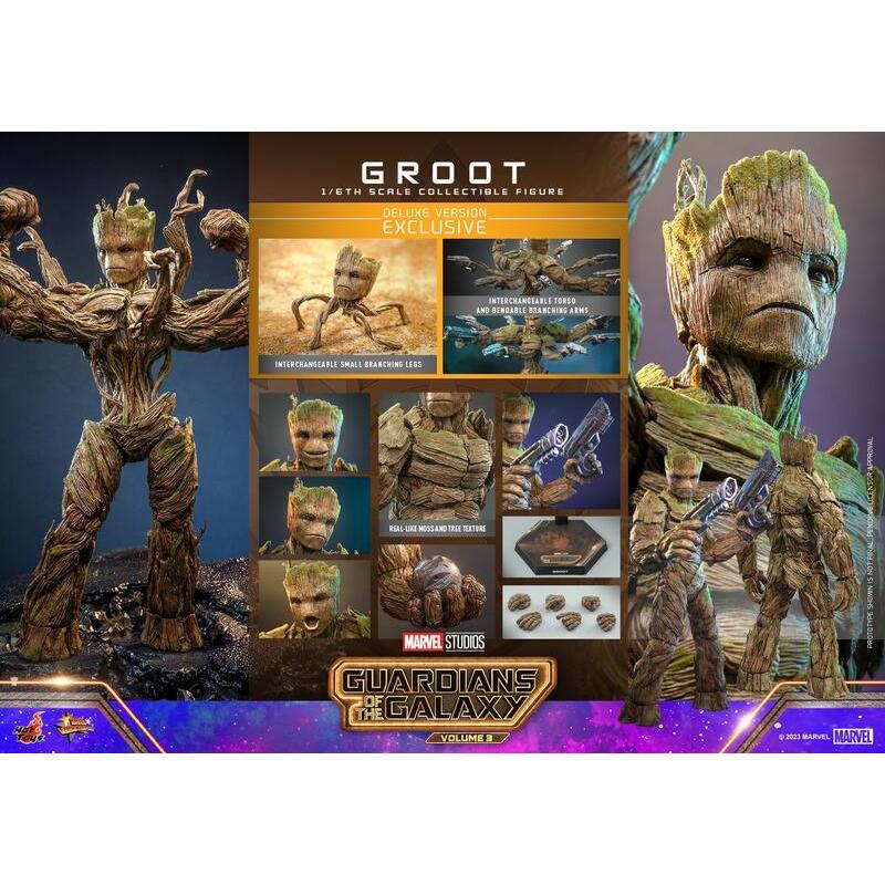 咩咩Q 全新 MMS 豪華版 HOT TOYS 星際異攻隊 Groot 樹人 格魯特 蝦皮購物