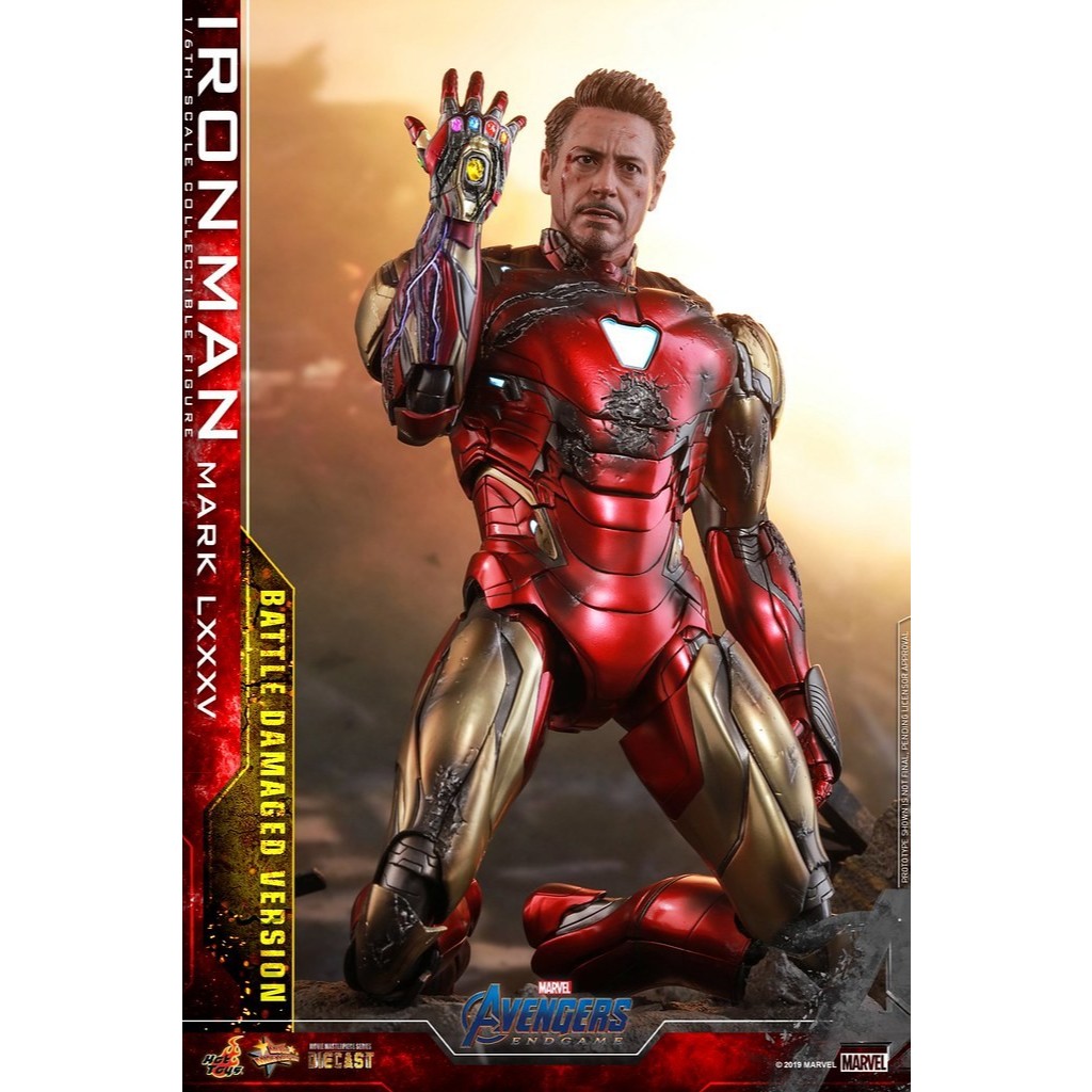全新現貨 Hot Toys MMS543 復仇者聯盟 終局之戰 Mk85 鋼鐵人 馬克85 戰損版 野獸國 模型 蝦皮購物
