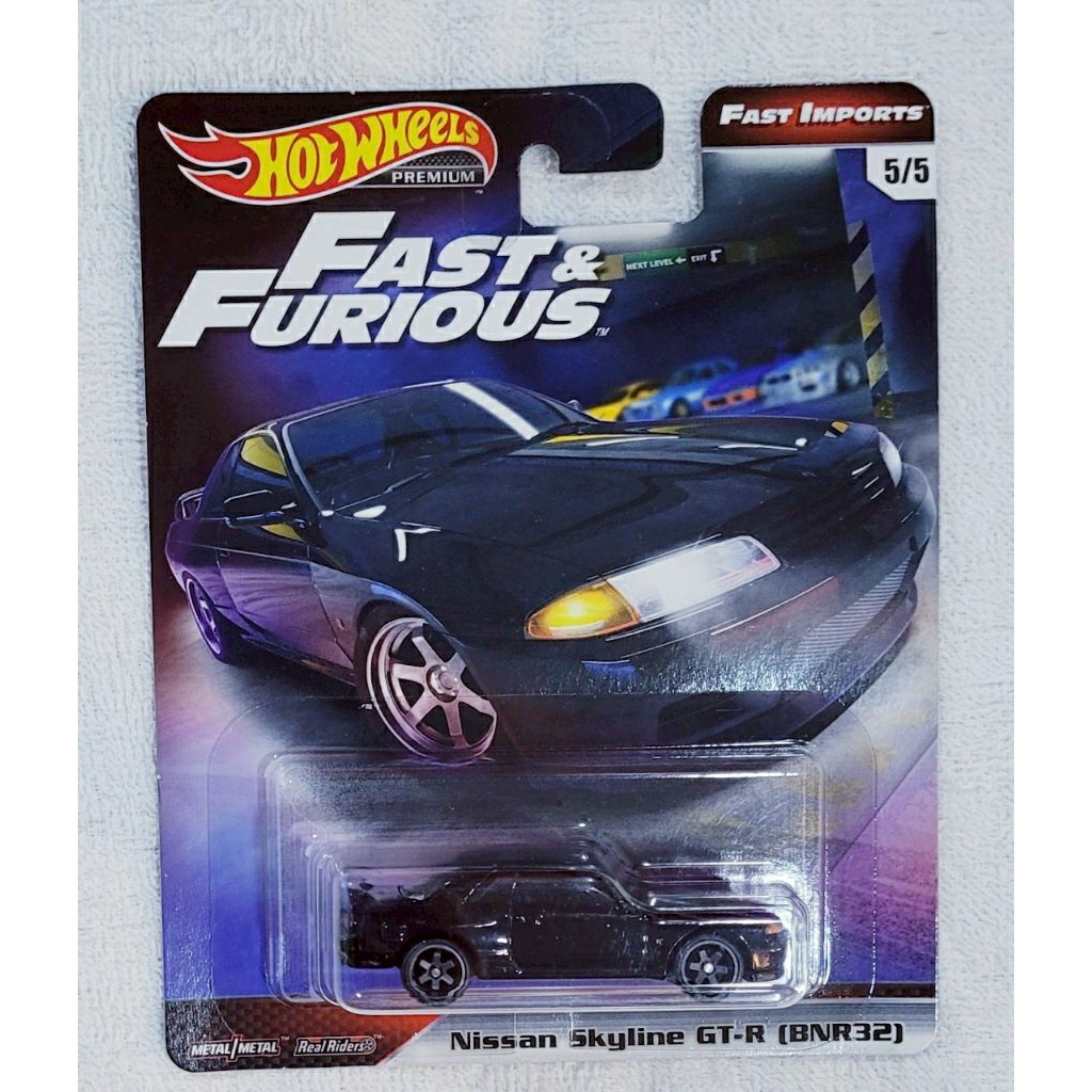 風火輪 HOT WHEELS 玩命關頭 FAST FURIOUS NISSAN SKYLINE GTR R 黑膠胎 蝦皮購物