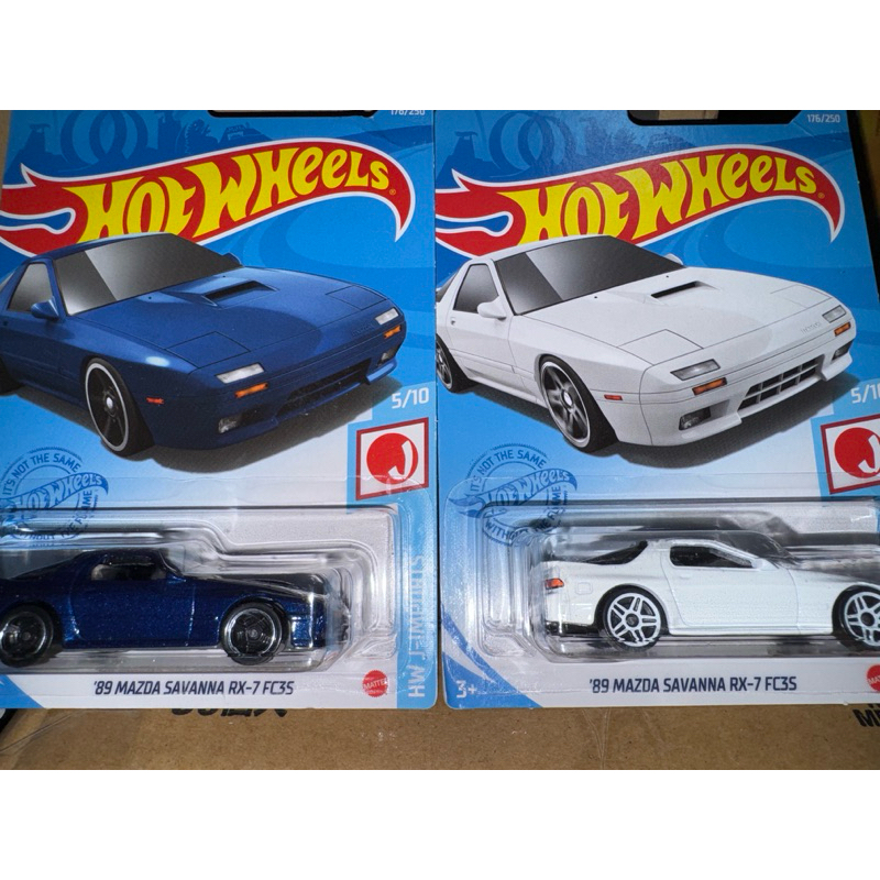 hot wheels 風火輪 MAZDA RX 7 FC3S 頭文字D 白 藍 蝦皮購物