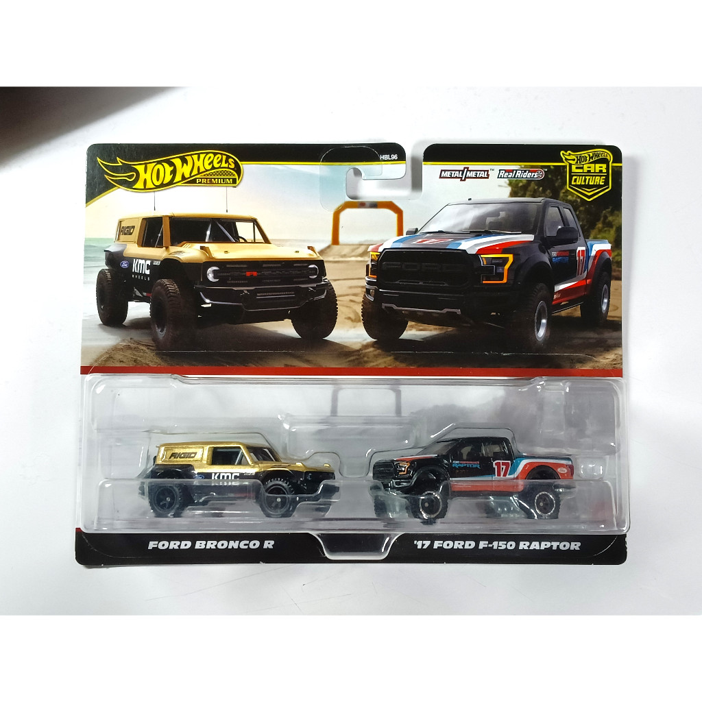 風火輪 Hot Wheels 汽車文化 精裝 膠胎 FORD F RAPTOR BRONCO R 福特 越野 蝦皮購物