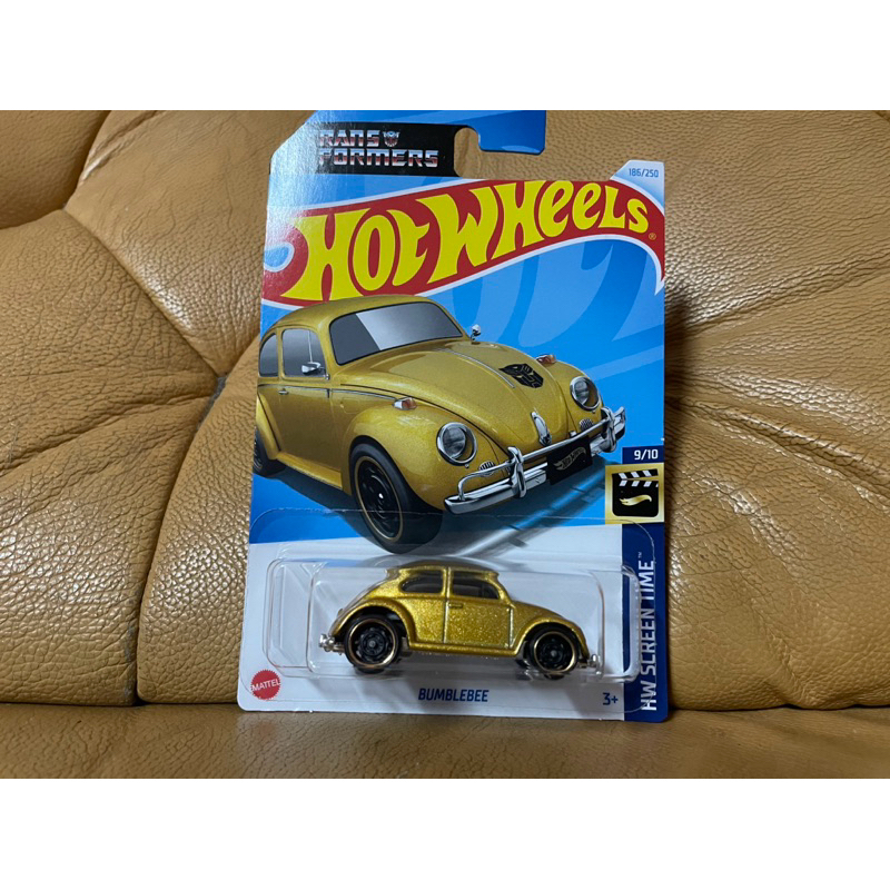 店小二 現貨 正版 全新 風火輪 hot wheels bumblebee 變形金剛 大黃蜂 金龜車 金色 蝦皮購物