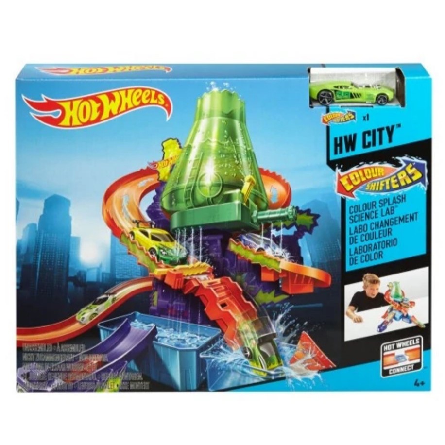 正版 Mattel 全新 Hot Wheels 風火輪城市主題實驗室軌道組 風火輪小汽車 生日禮物 聖誕禮物 蝦皮購物