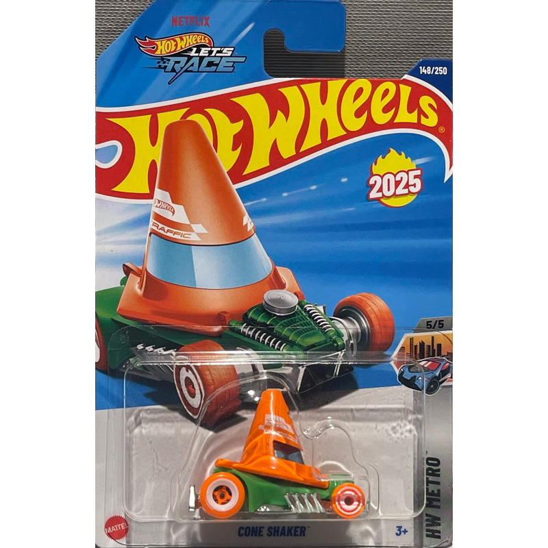 風火輪 Hot Wheels H J NETFLIX 堆疊車 三角錐車 趣味車 CONE SHAKER 蝦皮購物