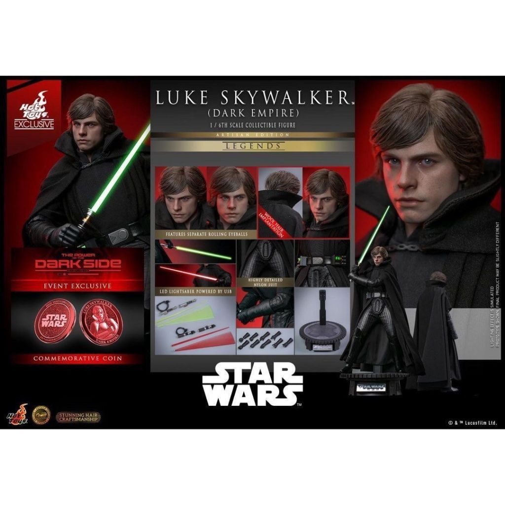 咩咩Q 全新 Cms HOT TOYS 植髮版 Cms AE 星際大戰 黑暗帝國 Luke 路克 天行者 蝦皮購物