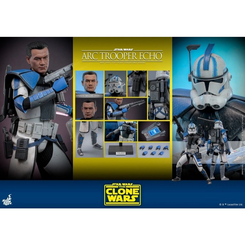 咩咩Q 全新 HOT TOYS TMS 星際大戰 複製人之戰 突擊偵察兵 回音 ARC Echo 蝦皮購物