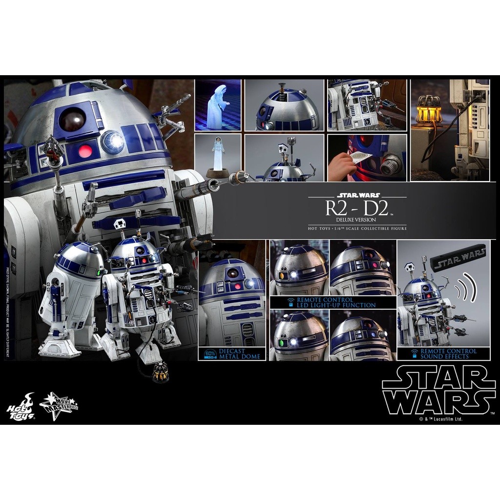 野獸國 Hot Toys MMS511 星際大戰 R2 D2 豪華版 Star Wars 非 MMS651 蝦皮購物