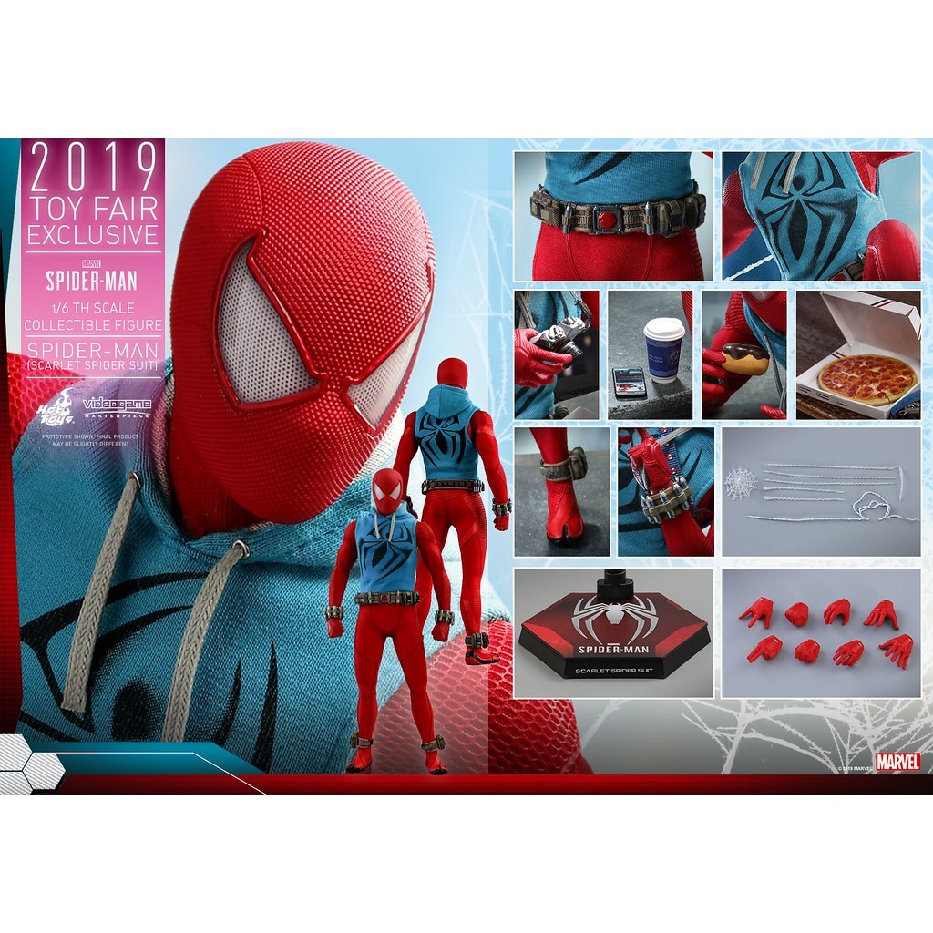 野獸國 Hot Toys VGM34 漫威 緋紅 蜘蛛人 猩紅戰衣 非 VGM32 VGM38 VGM43 蝦皮購物