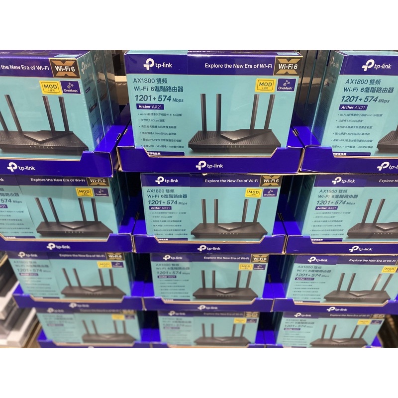 TPLink Archer AX21 AX1800 雙頻 WiFi 6 無線網路 分享器 路由器 蝦皮購物