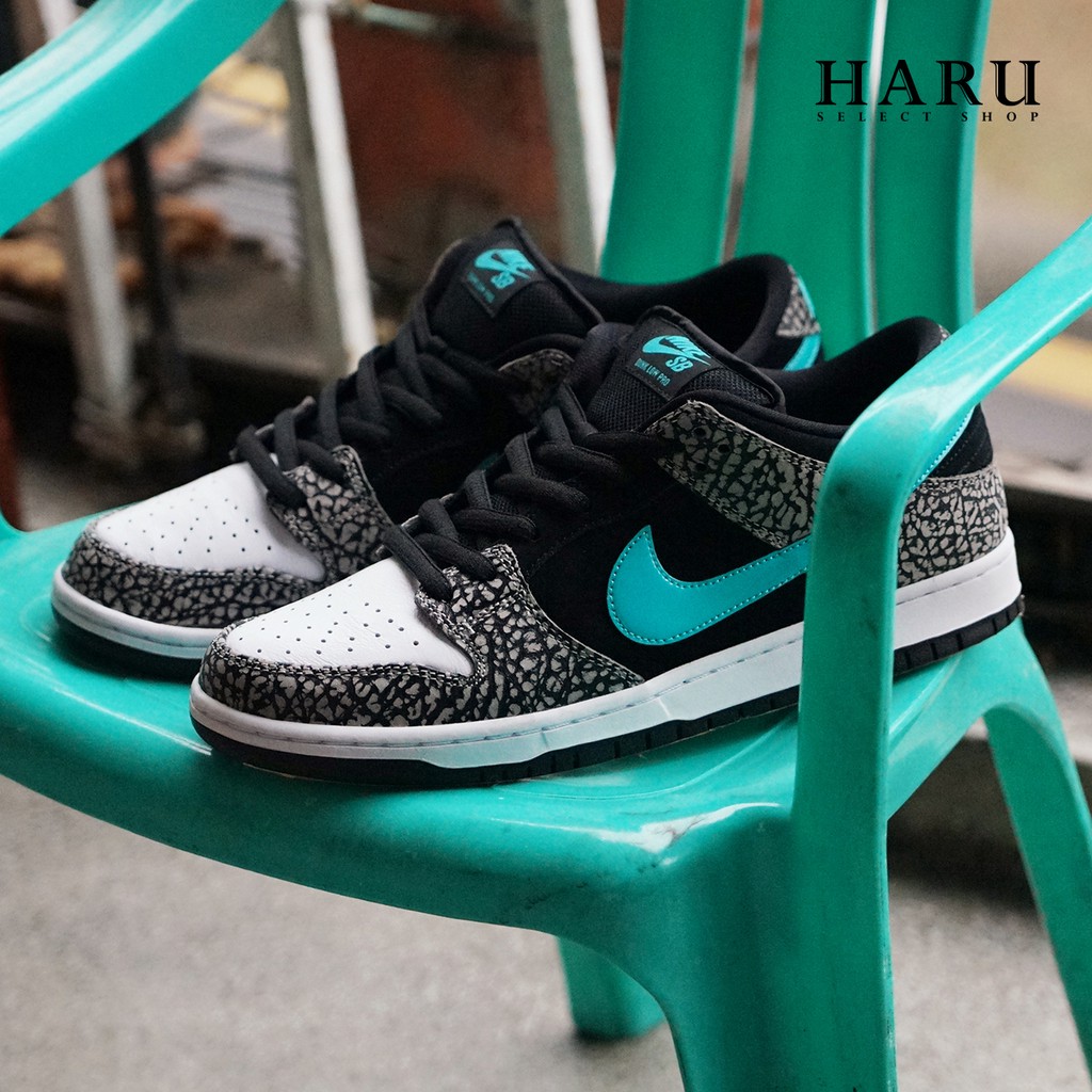 代購☆HAru☆ NIKE DUNK SB Atmos Elephant 爆裂象紋T綠BQ6817-009滑板