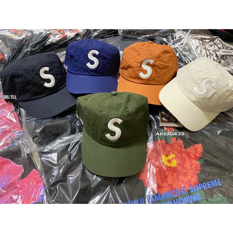 area0439】2020 秋冬Supreme Gore-Tex S Logo 6-Panel 老帽彎帽帽子