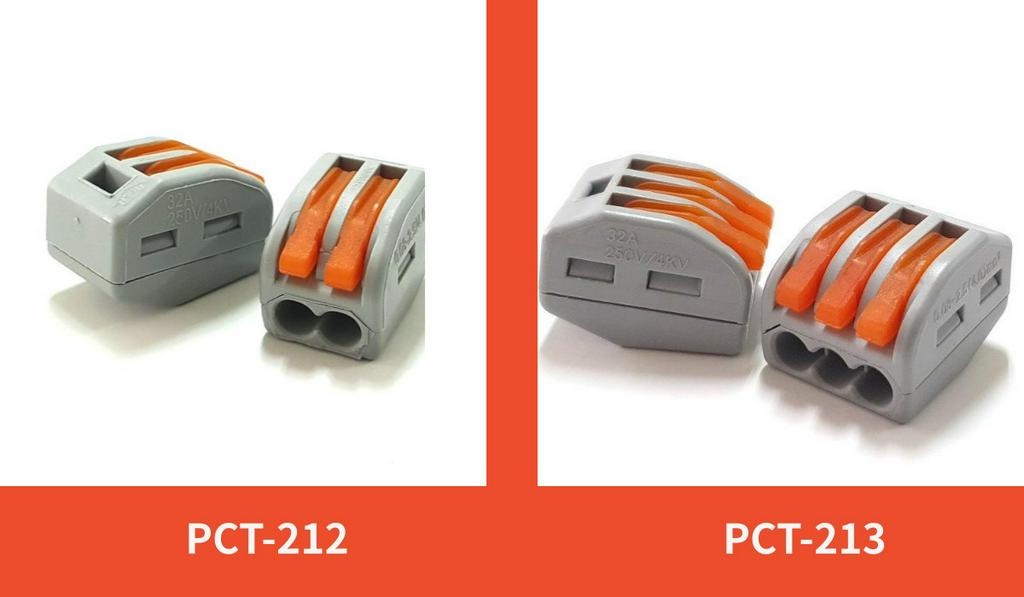 『正典UCHI電子』 接線端子 2P 3P 快速接頭 PCT-212 PCT-213 並聯電線連接頭 單顆販售 | 蝦皮購物
