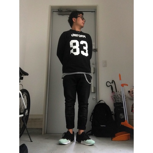 UNIFORM EXPERIMENT 3/4 SLEEVE NUMBERING FOOTBALL TEE | 蝦皮購物