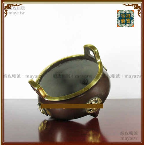 RELI-G_150)仿古乾隆四方福(蝠)金邊雙耳銅香爐| 蝦皮購物 RELI-G_150)仿古乾隆四方福(蝠)金邊雙耳銅香爐| 蝦皮購物