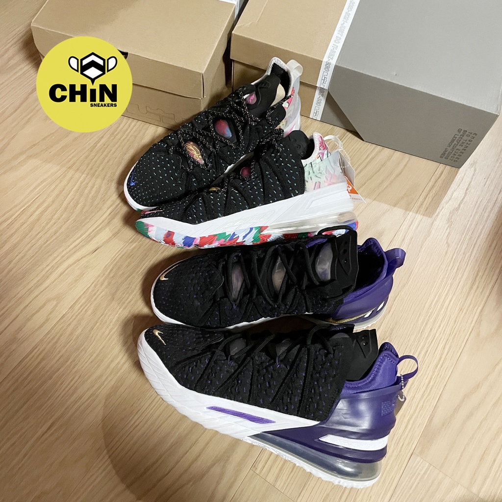 ☆CHIN代購☆NIKE LEBRON XVIII XDR 黑白 黑紫 運動 籃球鞋 男款 CQ9284-002 004 | 蝦皮購物