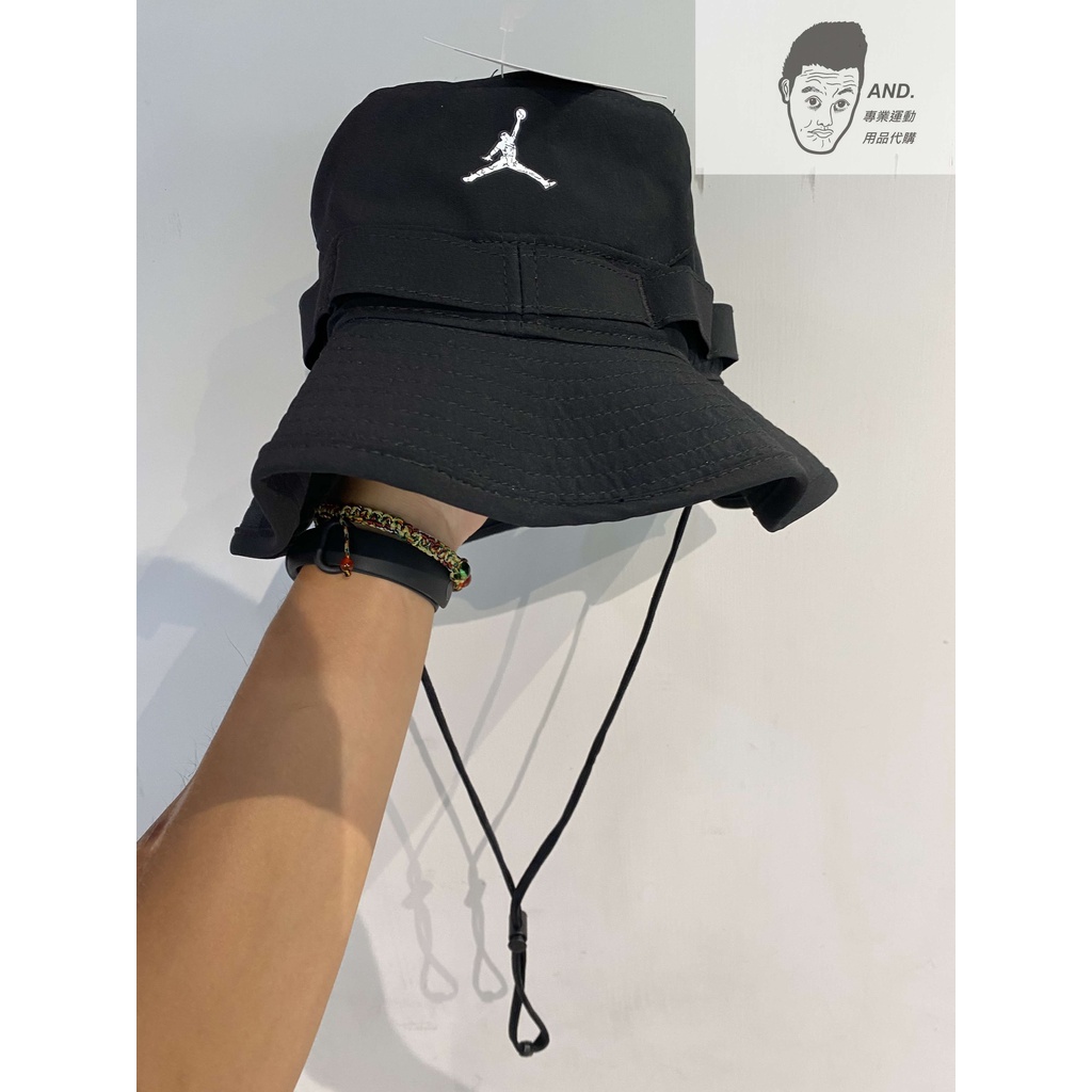 AND.】NIKE JORDAN ZION BUCKET 可收納抽繩漁夫帽帽子男女款DJ6123-010