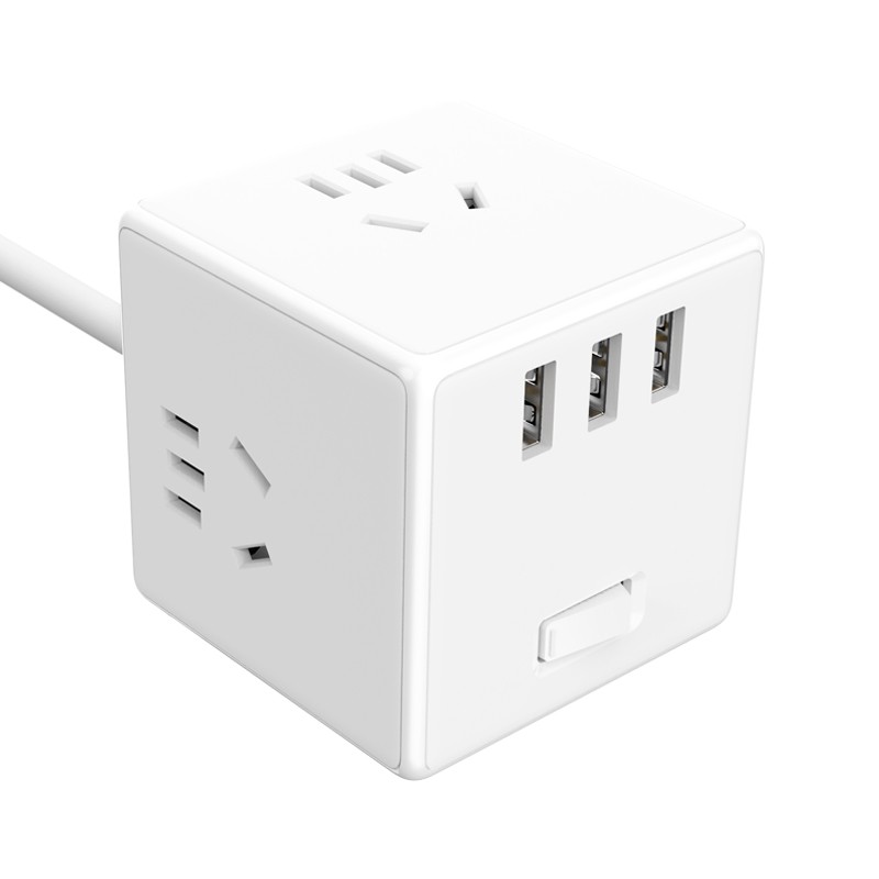 ☆~柑仔店~☆ MI 小米 米家魔方轉換器 方形設計 三USB充電口 小巧便攜 多重安全保護 多功能插頭 支援USB | 蝦皮購物