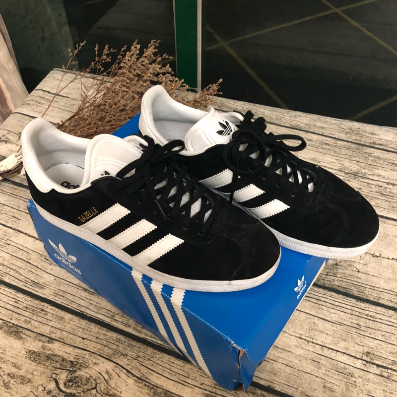 Adidas Originals Black Suede Gazelle Trainers Black