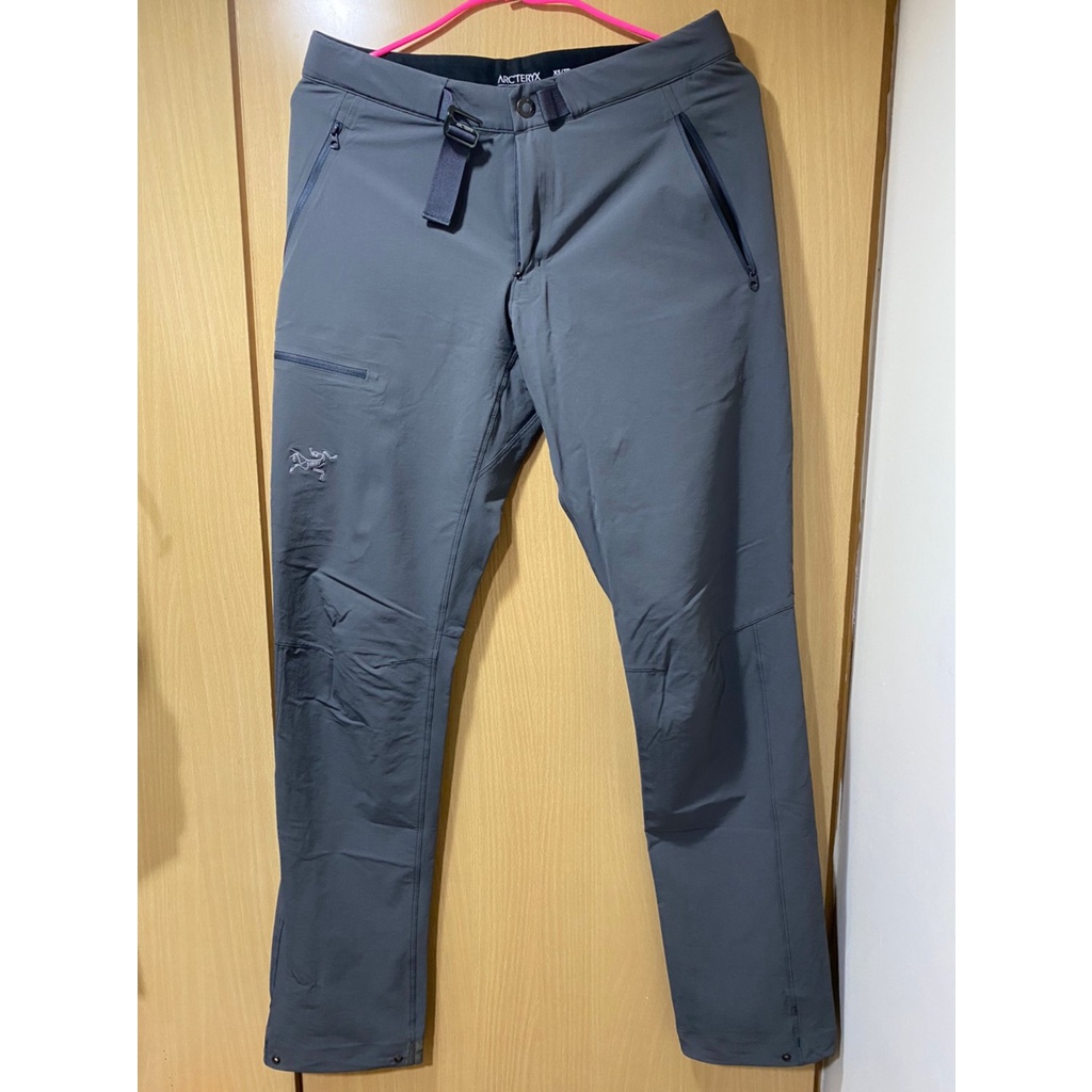 [二手美品 可刷卡] Arcteryx Gamma LT 男款 XS 灰色 始祖鳥 軟殼長褲 登山 戶外 防潑水