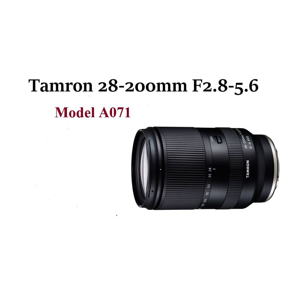 【高雄四海】全新公司貨 Tamron 28-200mm F2.8-5.6 Di III RXD (A071)