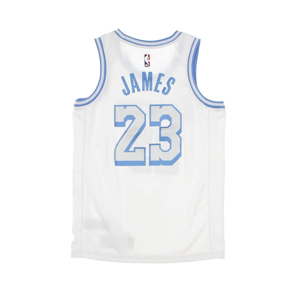 RTG】NIKE SWINGMAN JERSEY NBA 球衣白色湖人城市版JAMES CN1737-102