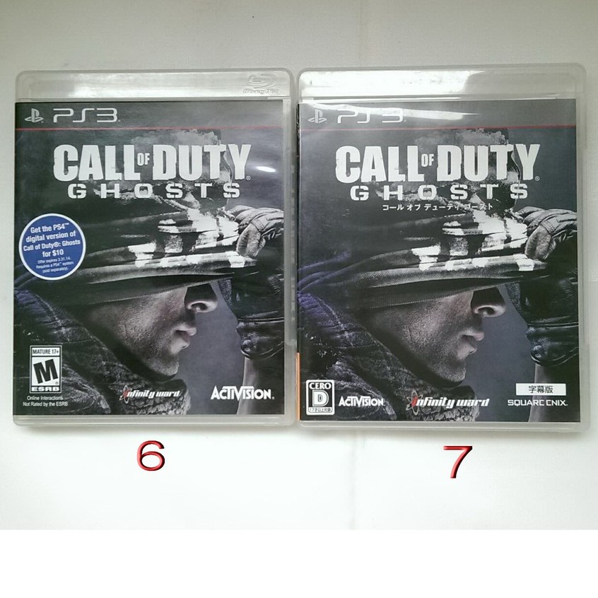 PS3 決勝時刻 :現代戰爭系列 CALL OF DUTY 現代戰爭2，3，4 魅影 黑色行動1，2 世界戰爭