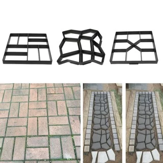 1個塑料修路模具 可重複使用的混凝土水泥設計DIY攤舖機行走模具