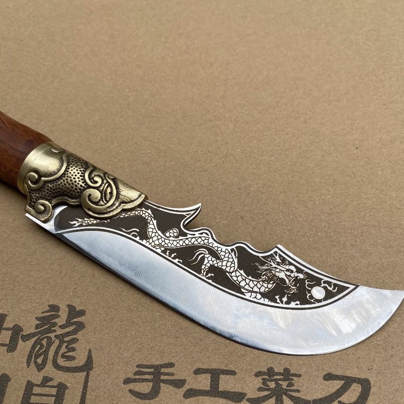 龍泉刀 龍頭正宗手工鍛打刀 小關公剔骨刀 切片刀 切肉切中式菜刀家用 | 蝦皮購物