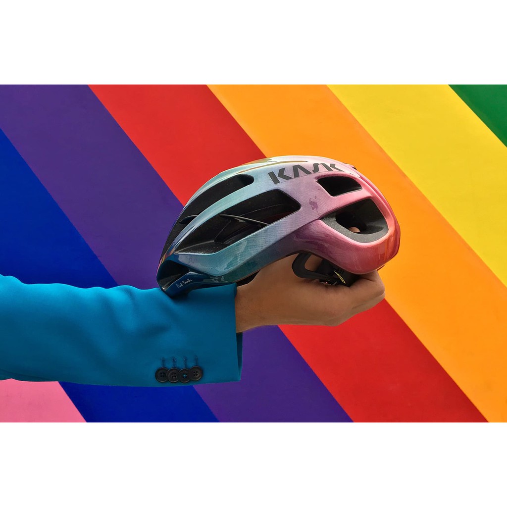 paul smith kask rainbow gradient protone cycling helmet 台灣 🇬🇧Paul Smith Kask 'Rainbow Gradient' Protone單車安全帽| 蝦皮購物