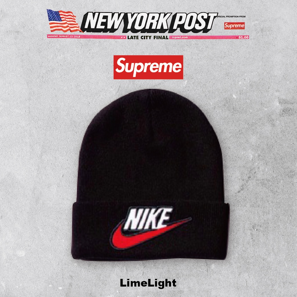 ☆LimeLight☆ Supreme x Nike Snakeskin Beanie 蛇紋勾勾毛帽| 蝦皮購物