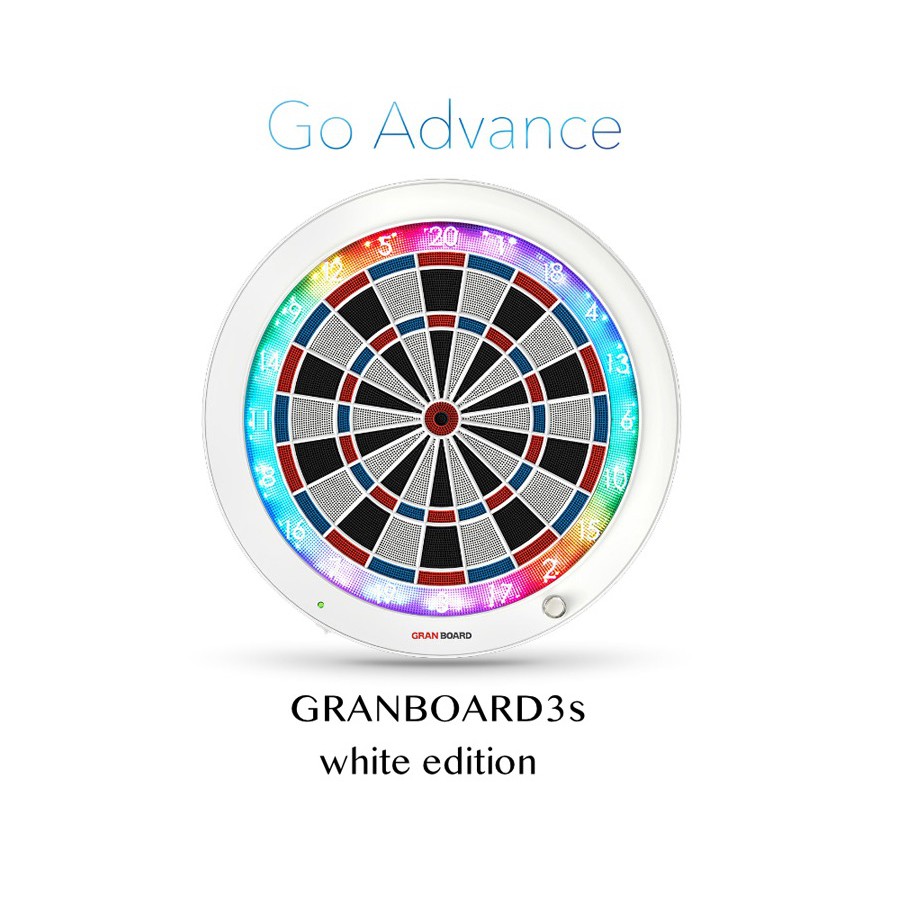 絕版GRANDARTS 全球聯網電子靶白色特別限定GRAN BOARD 3S White Editon