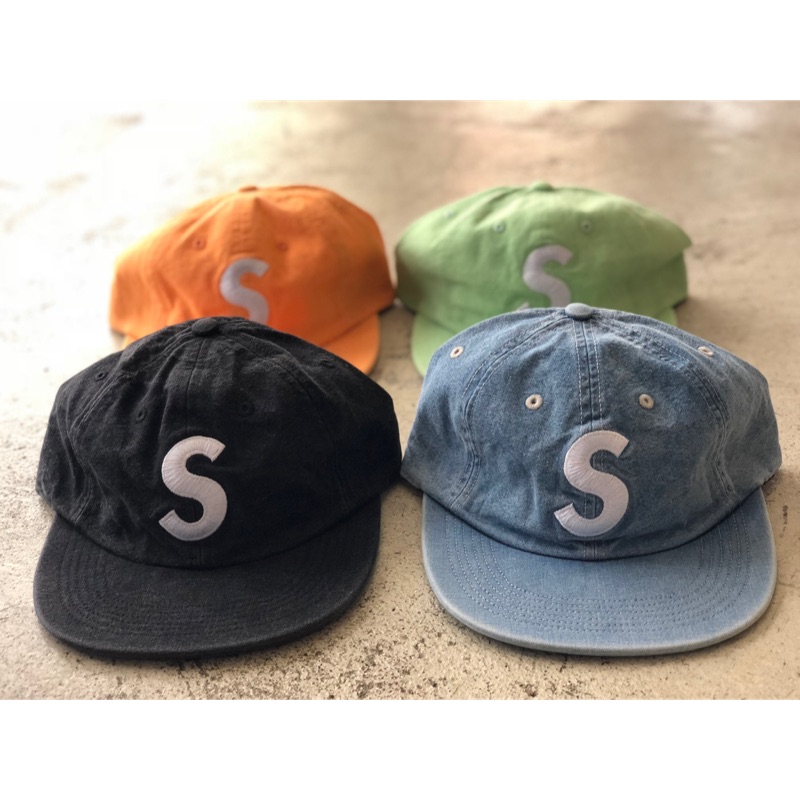 inducement】Supreme Washed Chambray S Logo 6 Panel Cap | 蝦皮購物