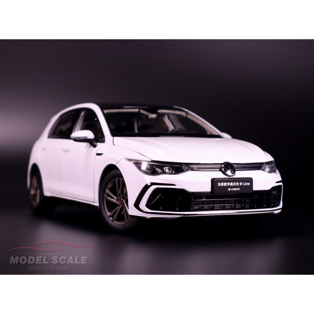 模例】原廠1/18 VW Volkswagen Golf MK8 R-Line 白色| 蝦皮購物