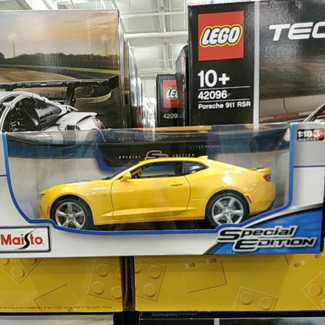 獨角鯨］Maisto 1:18 模型車2016 Cherolet Camaro SS 大黃蜂變形金剛