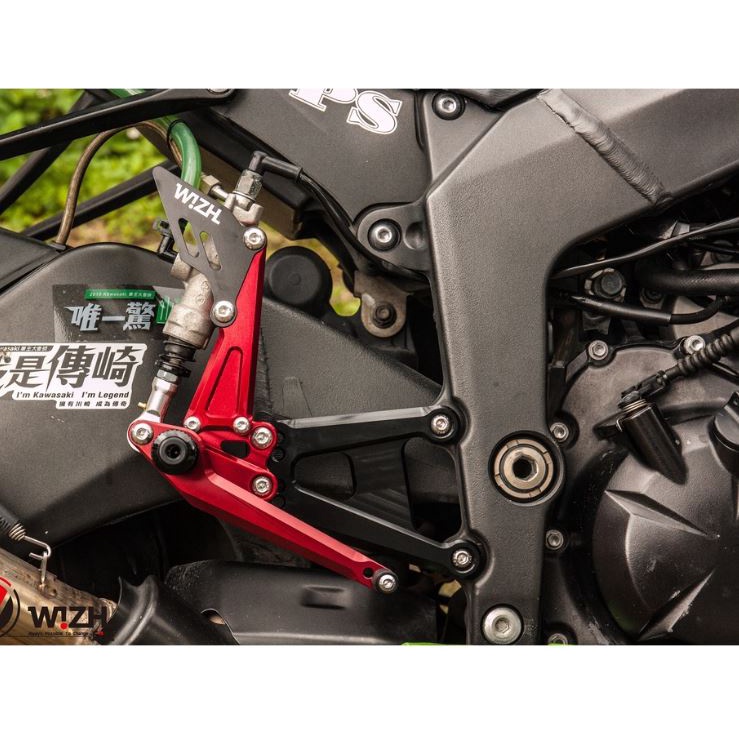 93 MOTO】 W!ZH 欣炫Kawasaki ZX6R ZX-6R 09-18年腳踏後移BEV2