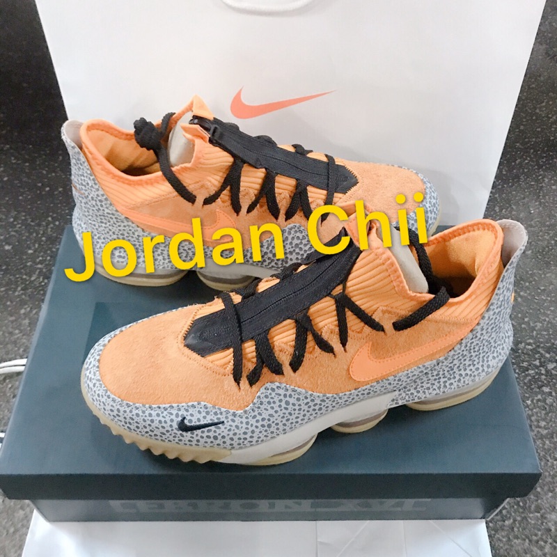 台灣公司貨附發票Nike Lebron 16 Low AC EP SAFARI ATMOS LBJ16 | 蝦皮購物