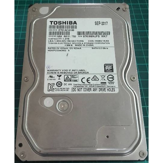 東芝TOSHIBA 筆電/桌上型內接式硬碟SATA 2.5吋/3.5吋500G/1TB/2T < 阿