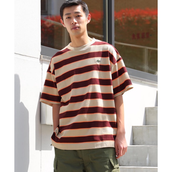 日本正品代購Beams 22ss LACOSTE × BEAMS / 別注Border T-Shirt 短袖