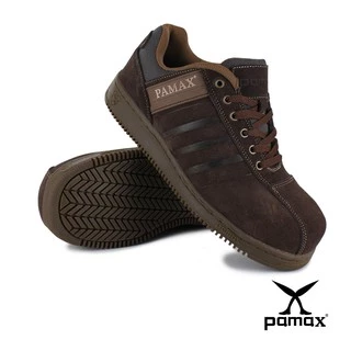 PAMAX 帕瑪斯-經典設計頂級氣墊安全鞋/PT09155FEH-(咖色)牛皮/反光設計/男生尺寸6-12,安全鞋,男鞋